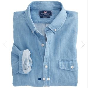 Vineyard Vines L Denim Slim Crosby Shirt